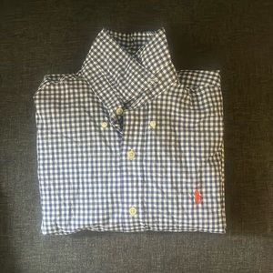 Ralph Lauren checkered button down shirt